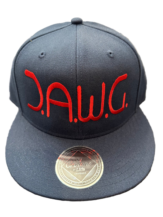 Navy Blue & Red D.A.W.G. Cap