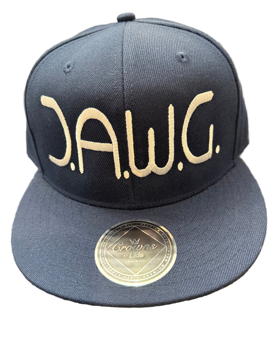 Navy Blue & White D.A.W.G. Cap